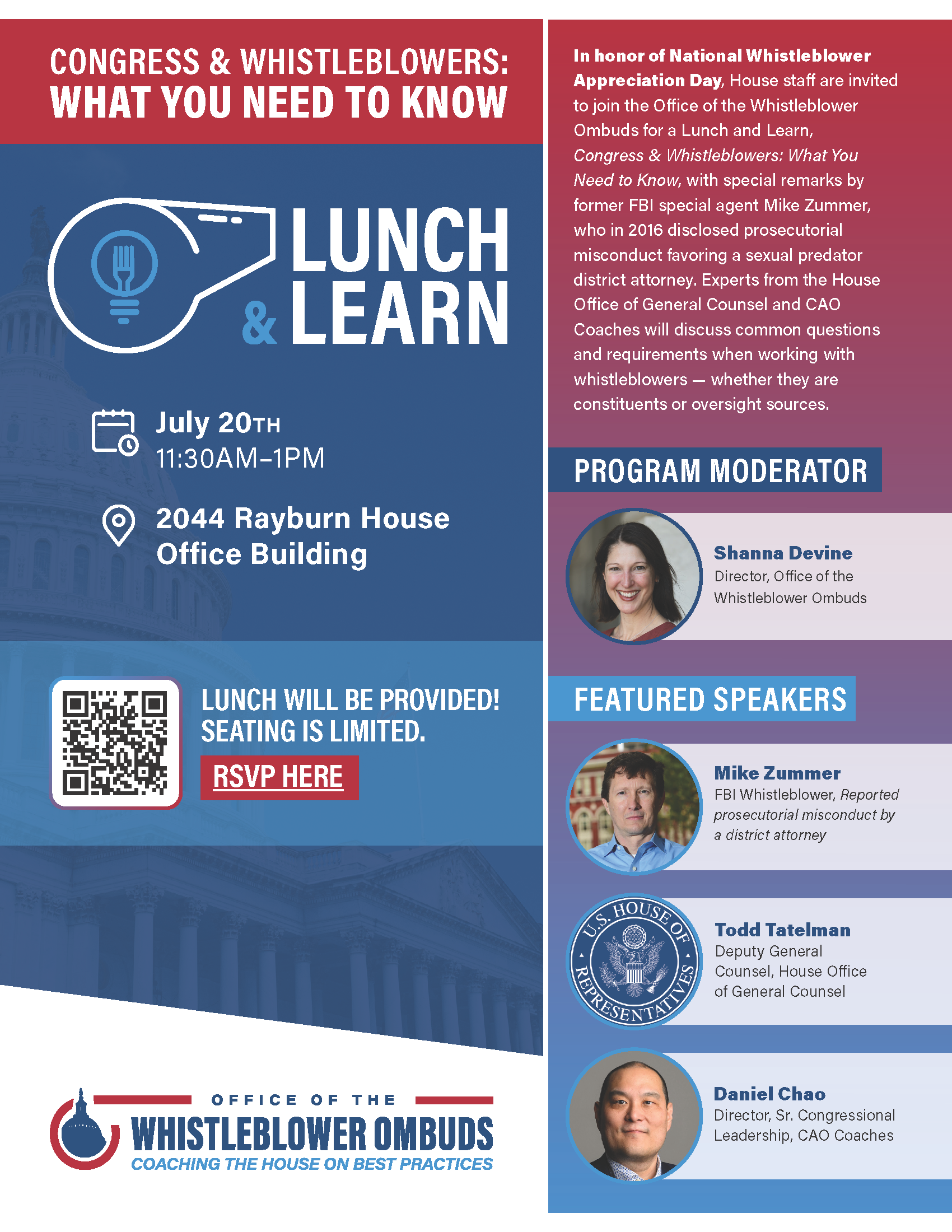 Lunch and Learn Flyer
