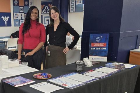Shanna Devine and Charmise Jackson at a tabling event